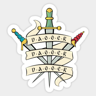 Dagger, Dagger, Dagger Sticker